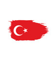 turkey flag vector image