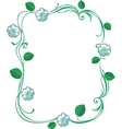flower frame vector image