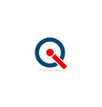 round i logo vector image