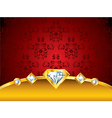 diamonds background vector image vector image
