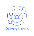 truck delivery transportation company vector image vector image