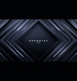 black square shapes with silver stripes vector image vector image
