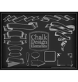 chalk design elements vector image