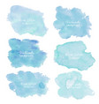 blue abstract watercolor background vector image