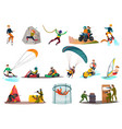 modern sports and entertainments set vector image