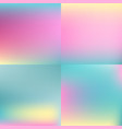 sweet color blurred background set pastel vector image vector image