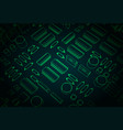 circuit design vector image