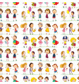 kids in large group acting our varoous roles vector image