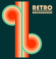 retro design background with colored twisted vector image vector image