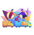 collaborative logistics concept vector image