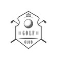 golf club logotype vector image vector image