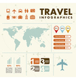 infographics set with different elements vector image vector image
