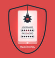 smartphone virus attack concept vector image