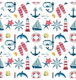 seamless sea pattern vector image