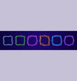 electricity light game profile avatar frame set vector image