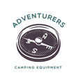 camping adventure logo emblem design vector image