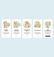risks to food security onboarding mobile app vector image vector image