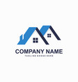 roofing service logo design template vector image