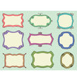 hand drawn frames vector image vector image