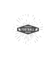 vintage american football and rugby label emblem vector image