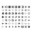 arrows collection modern graphic direction signs vector image