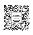 square design with black and white great orange vector image