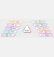 modern neon thin line infographic template ten vector image vector image