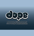 comic font cute alphabet in the cartoon style vector image vector image