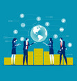 global financial concept business finance vector image vector image