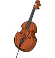 double bass cartoon clip art vector image