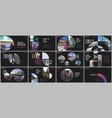 minimal presentations design portfolio vector image vector image