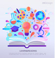 education infographic concept banner vector image vector image