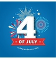 happy independence day of america 4 th july vector image