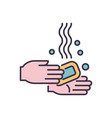 hand washing related icon vector image vector image