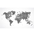 earth maze map vector image