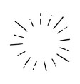 line doodle ray sparkle sunburst sunshine vector image vector image