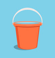 bucket with water flat vector image