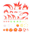 miscellaneous slash game sprites vector image