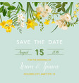 summer and spring floral card in watercolor vector image