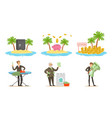 symbols offshore and illegal money laundering vector image vector image