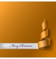 christmas tree from ribbon vector image