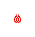 abstract unusual droplet company logo vector image