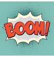 boom comic book bubble text vector image vector image