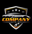 pressure wash emblem logo design template vector image vector image