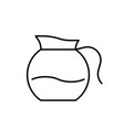coffee pot line icon editable stroke vector image