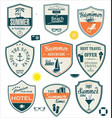 summer labels vector image
