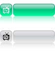 tv square button vector image