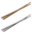 drum sticks vector image vector image