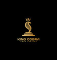 king cobra logo vector image