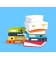 stack of papers vector image